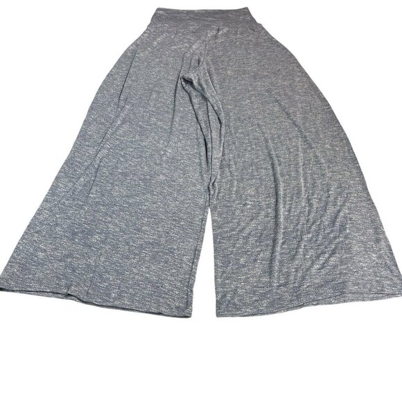 La Blanca Palazzo Pant Womens 1X Heathered Blue Wide Leg Pull On Cover‎ Up Beach - Picture 1 of 10